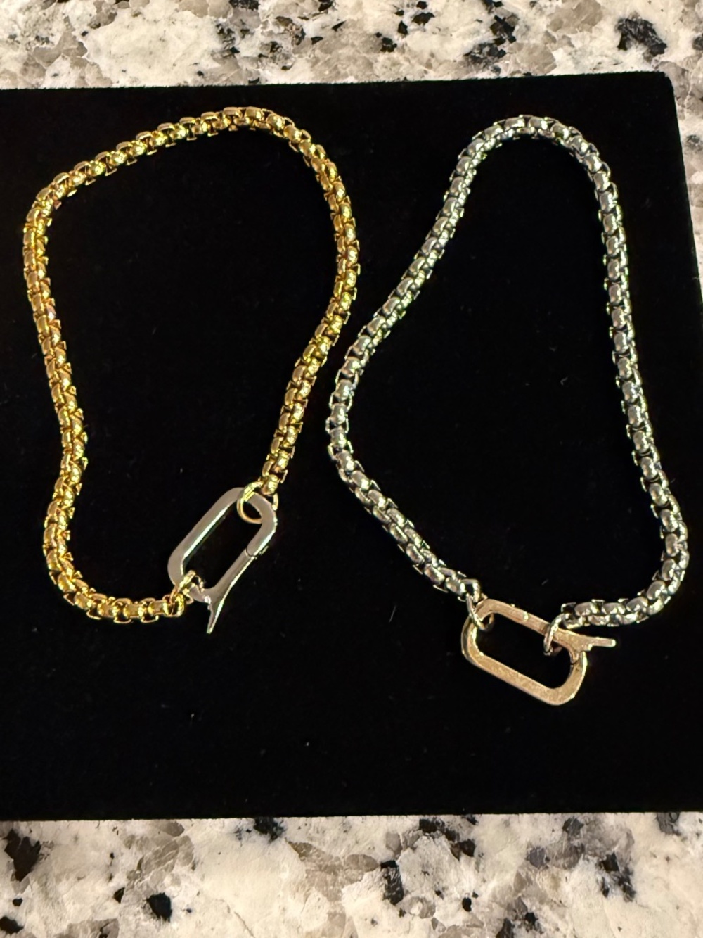 NEW *set of 2* Aritzian Joyeria Can Opener Box Bracelet Silver / Gold